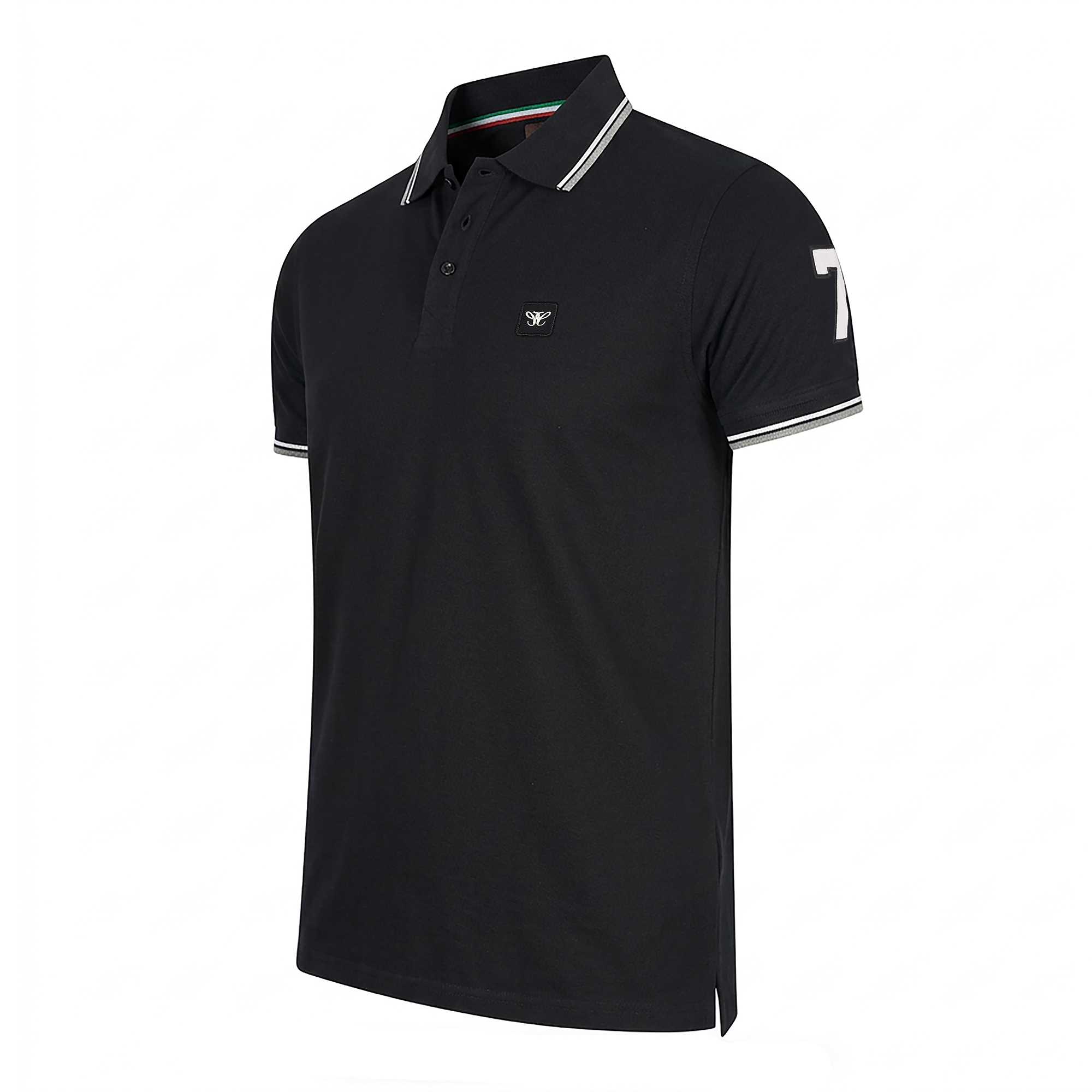 Cappuccino Italia Polo SS Polo Applique Pique pikéer herr – bild 2